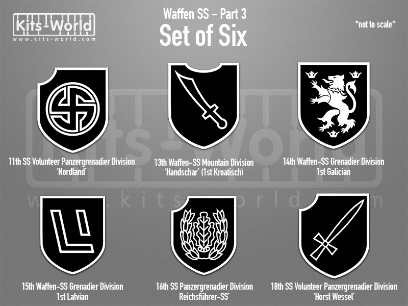 Kitsworld SAV Sticker Set - Waffen SS - Part 3  